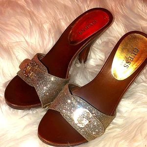 GUESS Slip On Sandals Sz 6.5